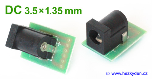 Adapter DC napájecí konektor 3.5 x 1.35 mm