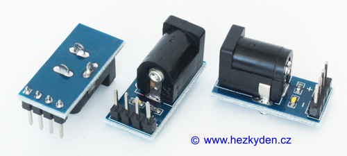 Adaptery DC napájecí konektor s LED