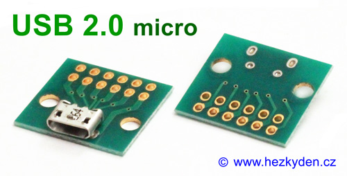 Adaptery USB micro 5 pin