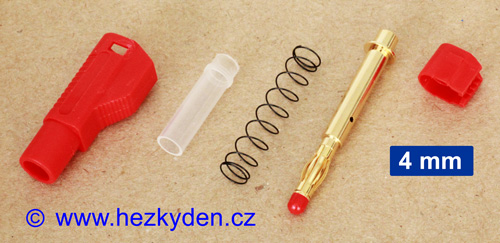Banánek 4mm zlacený stohovatelný - díly