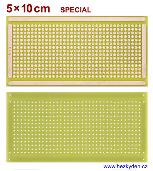 Bastldeska univerzální plošný spoj 5x10cm PROFI SPECIAL - klišé