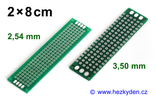 Bastldesky 2x8 cm PROFI oboustranné - rozteč 2,54 a 3,50 mm