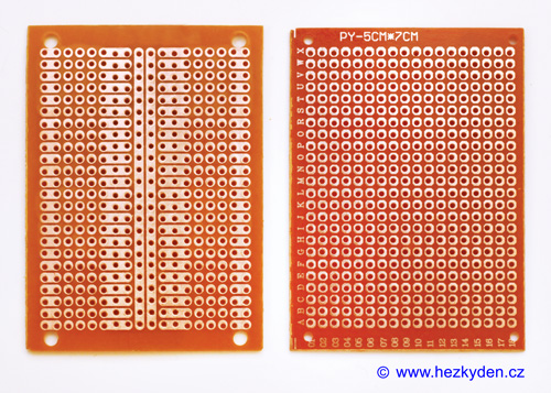 Univerzální plošné spoje 5x7 cm