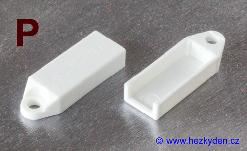 Tvar úchytek typu P (plast) pro bimetalové teplotní spínače KSD-9700
