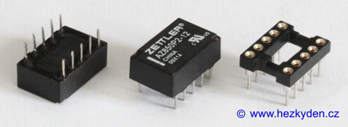 Bistabilní relé 12 V - velikost