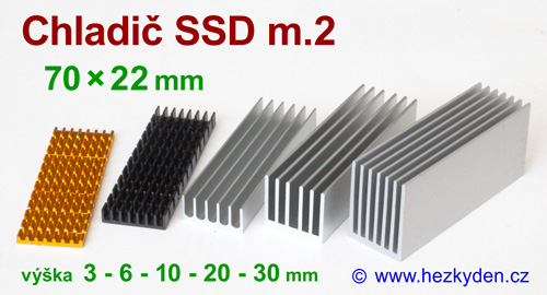 Chladič SSD m.2 70x22mm