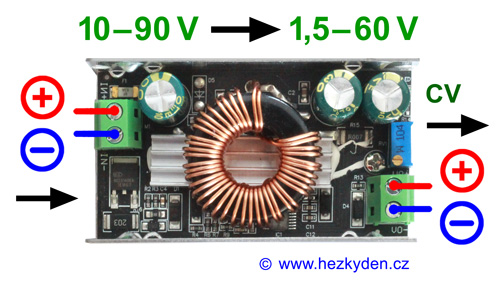 DC-DC měnič CN3900 - schéma zapojení