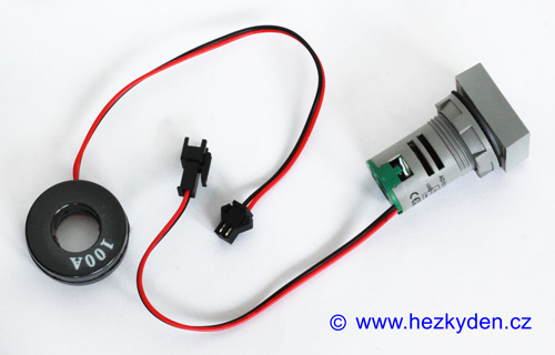 Digitální ampérmetr LED kontrolka SQ 100 A AC se snímací cívkou