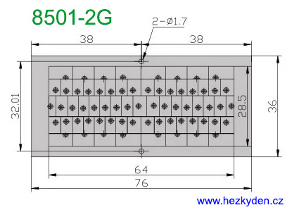 Fresnelova čočka plochá 8501-2G rozměry