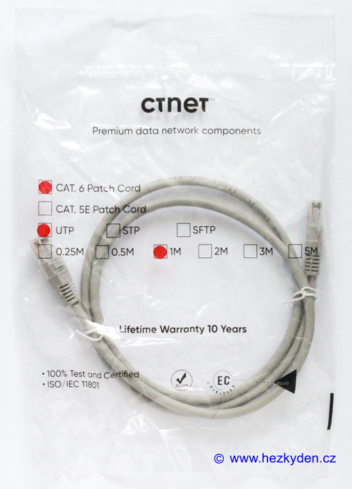 Kabel Ethernet RJ45 UTP CAT6