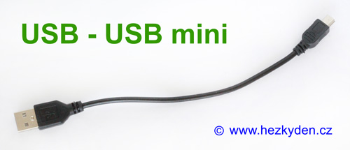 Kabel USB - USB mini propojka