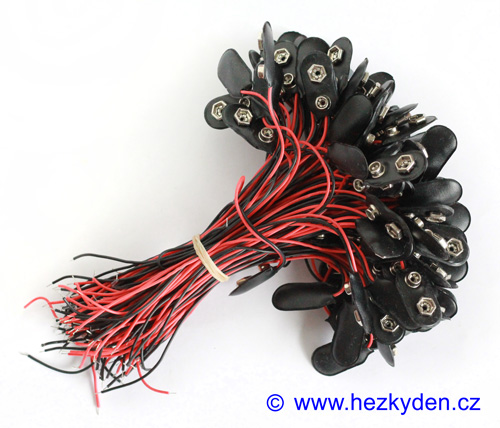 Klipsy pro baterii 9 volt