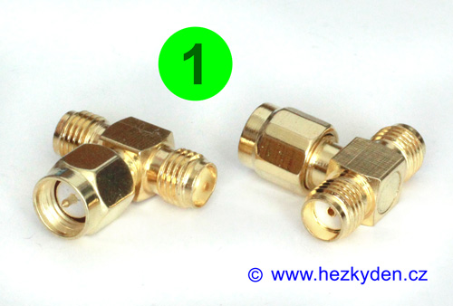 Konektor SMA T adapter - typ 1