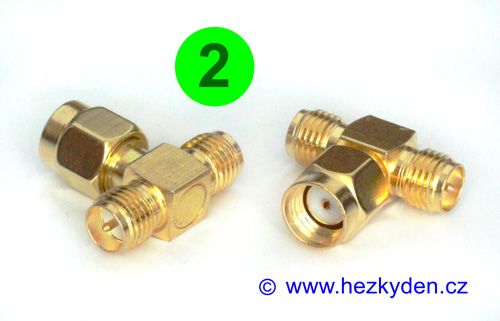 Konektor SMA T adapter - typ 2