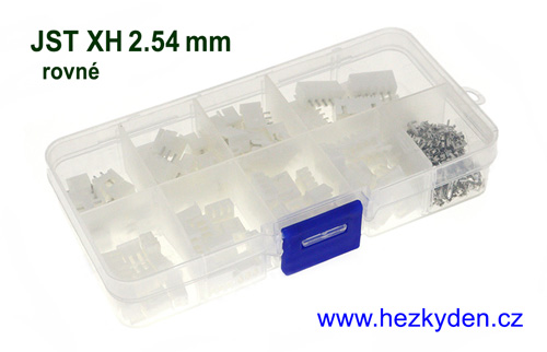  Konektory JST XH2.54mm - sada - rovné piny