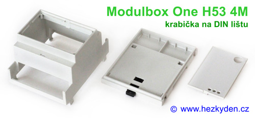 Krabička na DIN lištu Modulbox One H53 4M