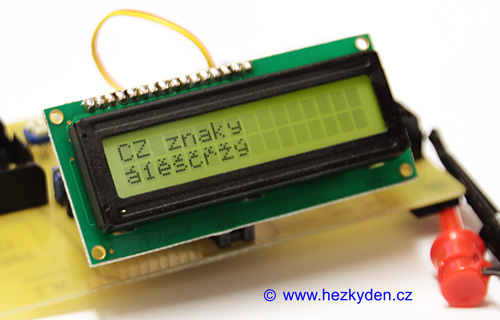 LCD modul ZJM162A - test provozu