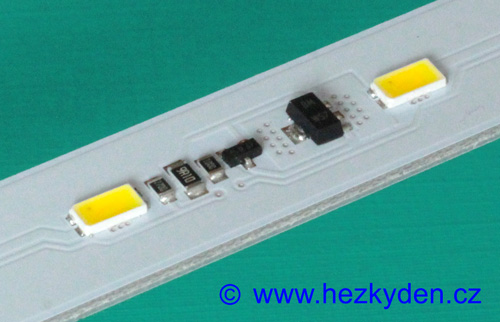LED lišta 10 watt - elektronika jedné sekce