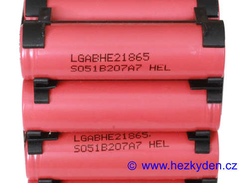 Li-Ion baterie 18650 LG 2500mAh - detail označení Li-Ion baterie 18650 LG 2500mAh - detail označení