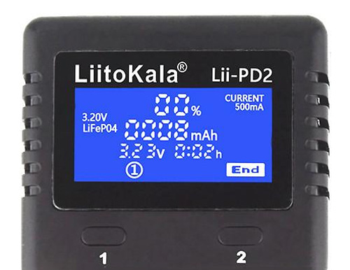 Liitokala Lii-PD2 - displej