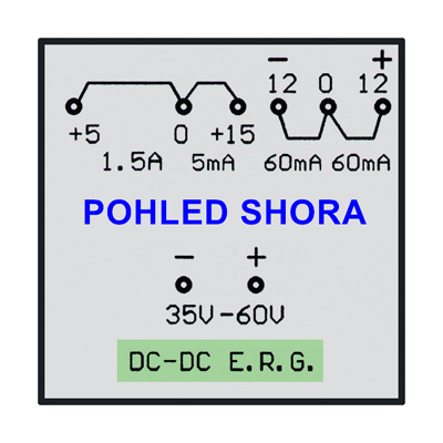 DC/DC měnič 5V - zapojení vývodů pouzdra