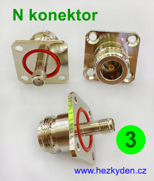 N konektor do panelu 3 SMA