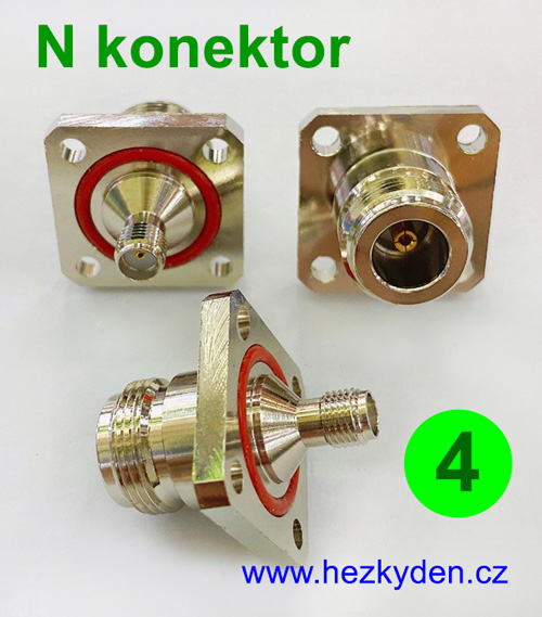 N konektor do panelu 4 SMA