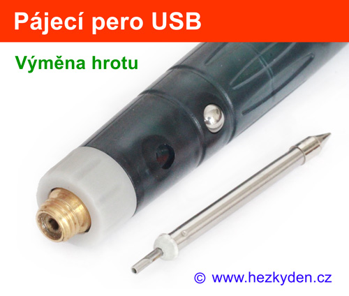 Pájecí pero USB - výměna hrotu - BT-8U