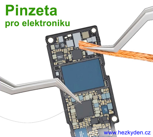 Pinzeta pro elektroniku - použití