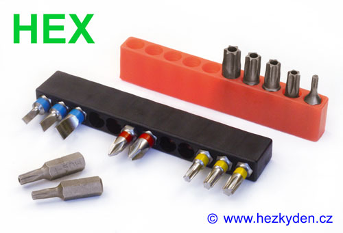 Plastový držák na HEX bity