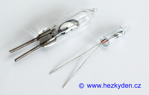 Porovnání velikosti s výkonovým rtuťovým spínačem