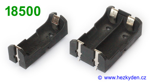 Pouzdra na baterie 18500 do DPS