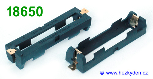 Pouzdro na baterie 18650 SMD - detail