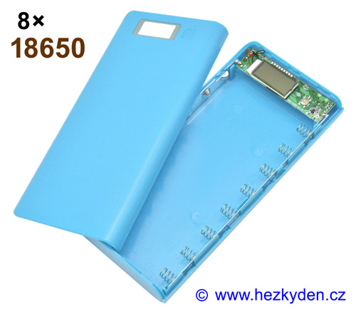 Powerbanka pro 8x baterie 18650 USB