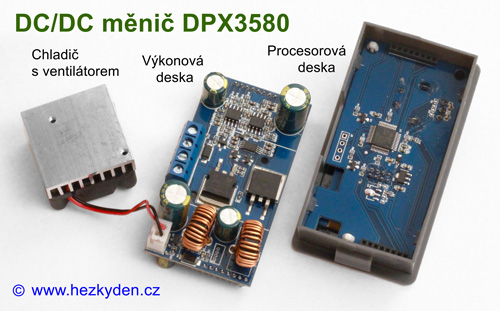 DC/DC měnič DPX3580 - konstrukce