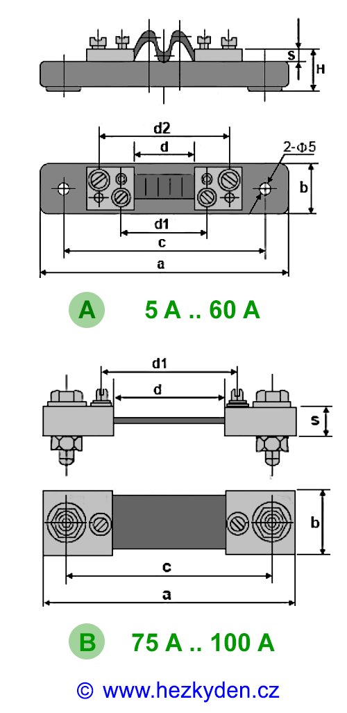 Proudové bočníky - výkres