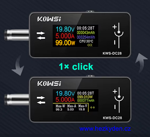 Průtokový multimetr KWS - screen Průtokový multimetr KWS - screen