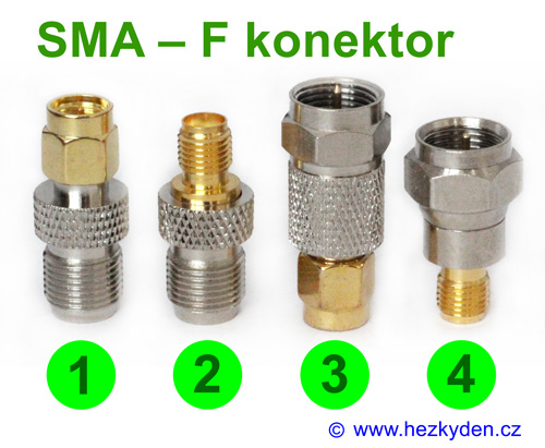 Redukce adapter BNC - F konektory