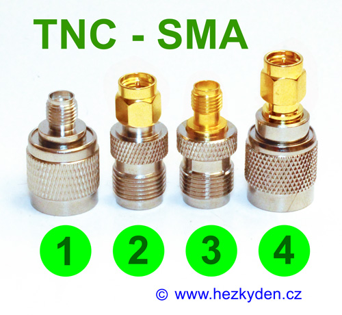 Redukce TNC-SMA konektory