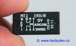 Relé Axicom MT2 pro napětí 12 V