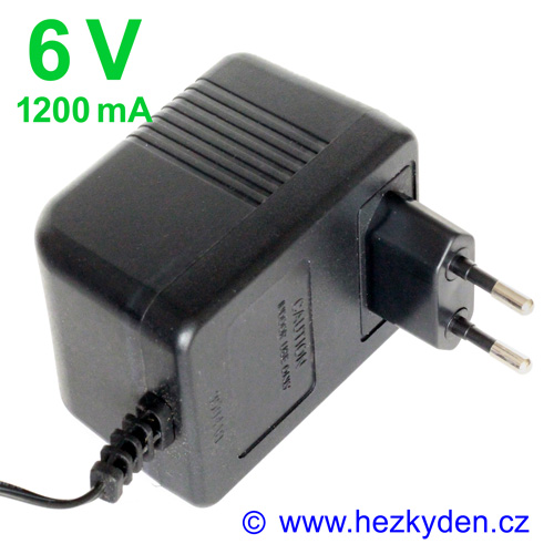 Síťový adapter 6V 1200mA - transformátorový