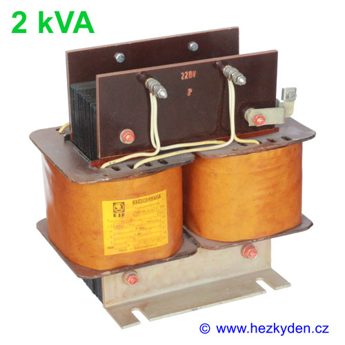 Síťový oddělovací transformátor 2 kVA Síťový oddělovací transformátor 2 kVA