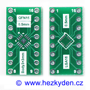 SMD adapter QFN16 LGA16