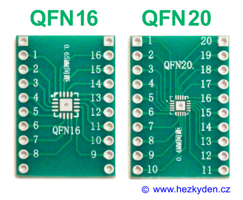 SMD adapter QFN16 QFN20 - DIP20
