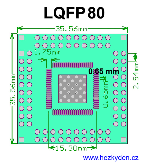 SMT adapter LQFP80