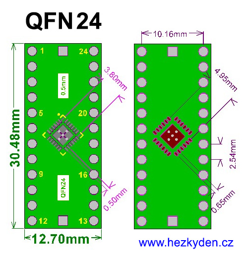 SMT adapter QFN24