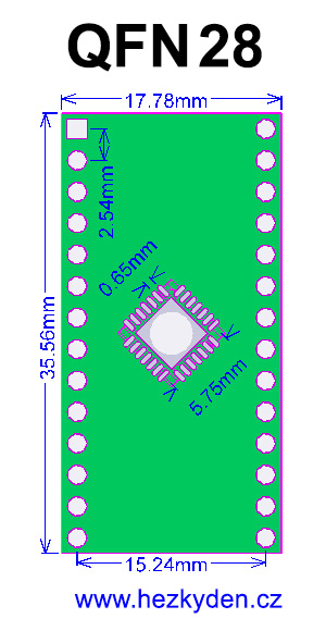 SMT adapter QFN28 special SMT adapter QFN28 special