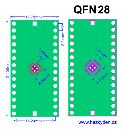 SMT adapter QFN28