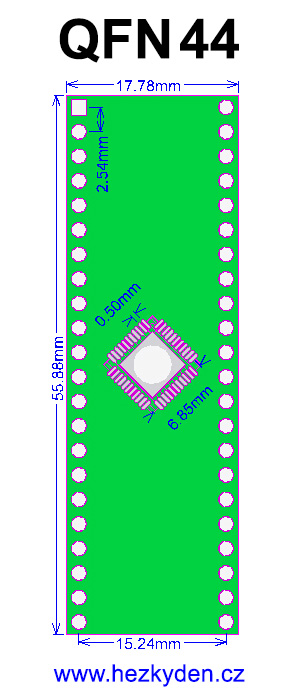 SMT adapter QFN44 special SMT adapter QFN44 special