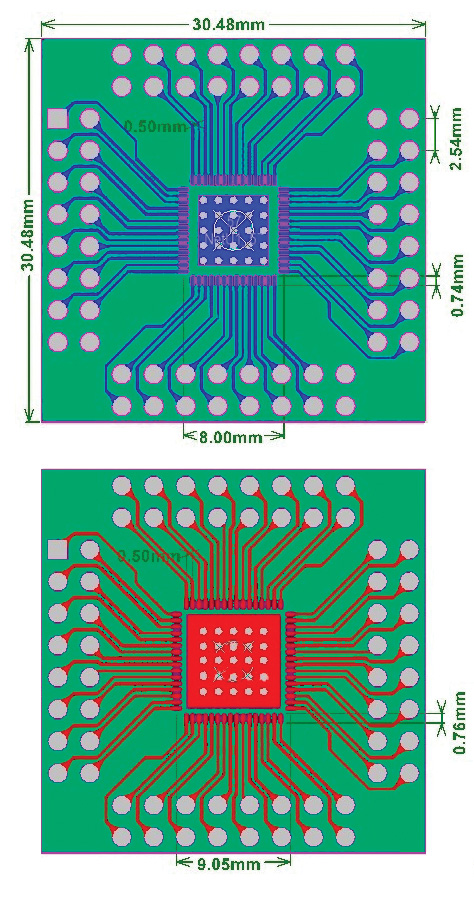 SMT adapter QFN56 QFN64